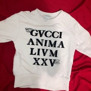 Gucci boy sweatshirt and Burberry girl dress only worn once